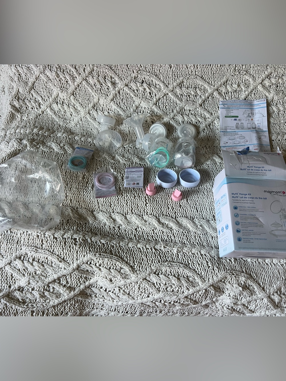 Maymom 22mm MyFit Flange Kit Spectra Open Box No Tubing- buy sanitary separately